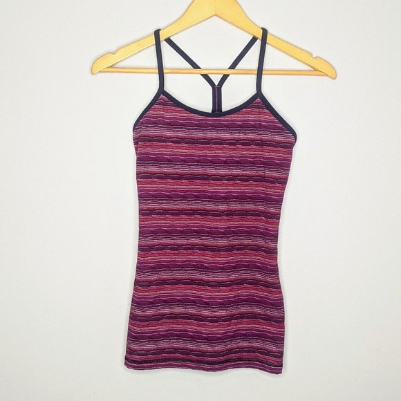 lululemon athletica Tops - Lululemon Power Y Tank Space Dye Twist Regal Plum